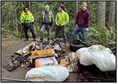 large trash removal effort in Taylor Park/Coe Clemons Creek